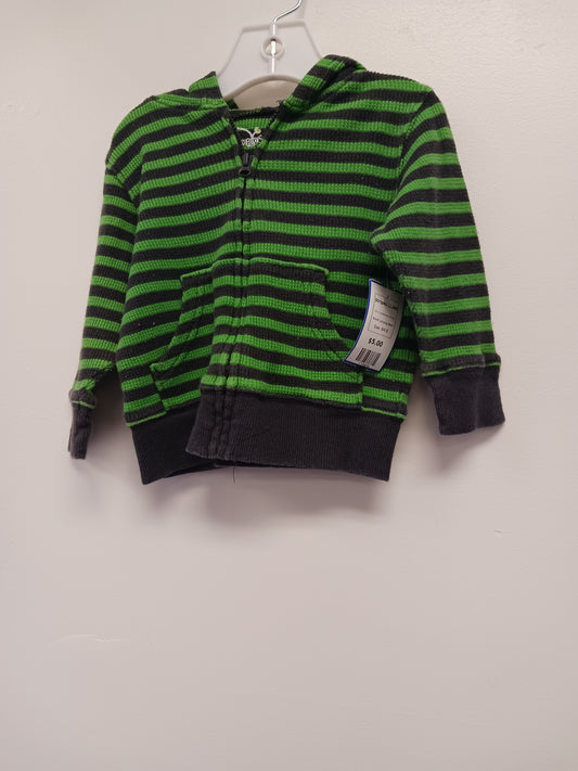 Green/Grey Striped Jumping Bean Striped Jacket, 6M B