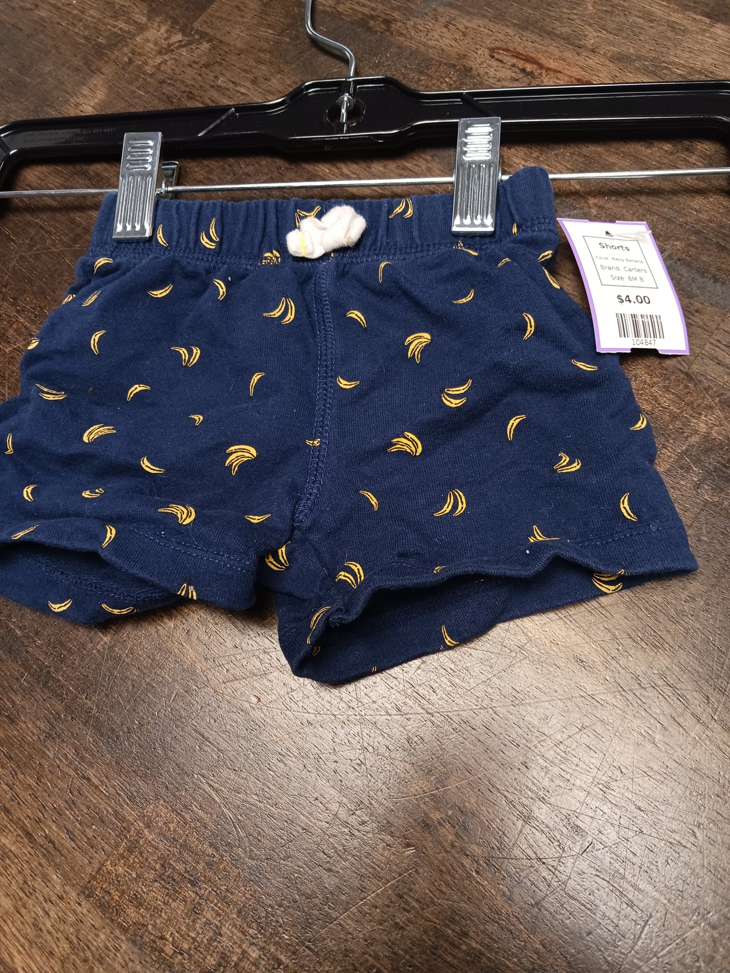 Navy Banana Carters Shorts, 6M B