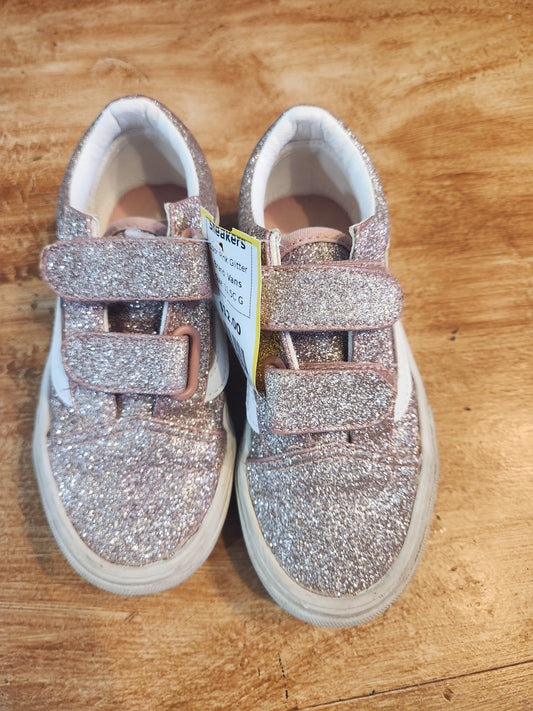 Pink Glitter Vans Sneakers, 11.5C G