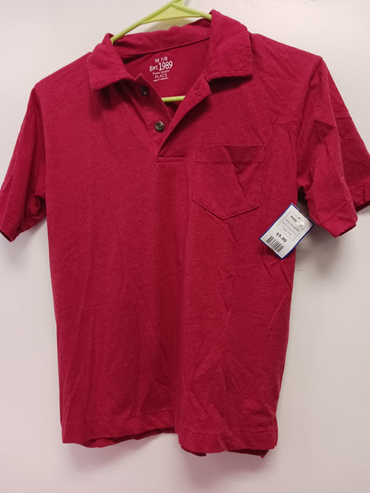 Burgandy Childrens Place Polo 7/8, 7 B