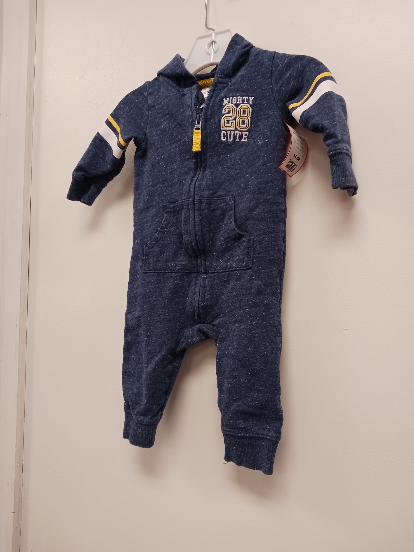 Navy Carters Pant One Piece, 6M B