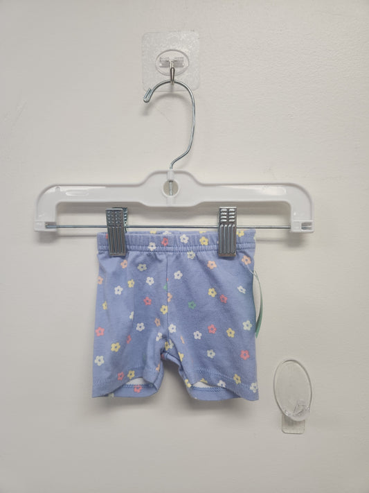 Blue Garanimals Flower shorts, 3-6M G