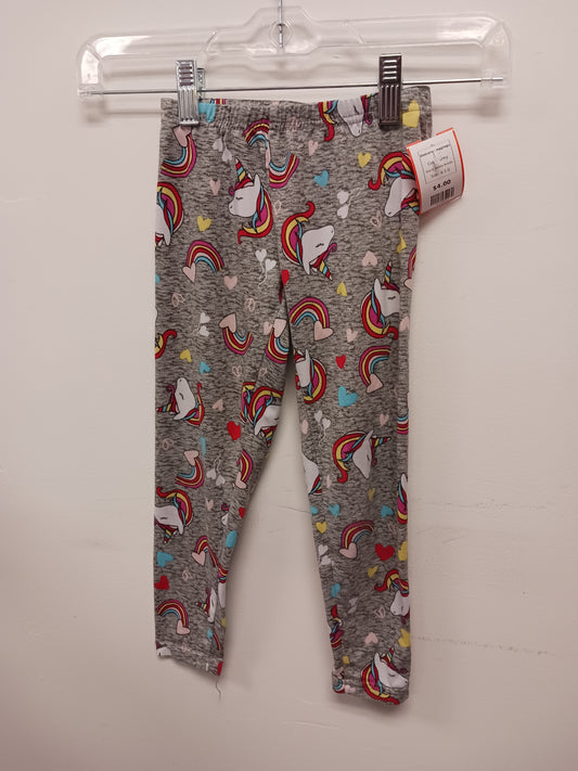 Grey Bobbie Brooks Unicorn Leggings, 4-5 G