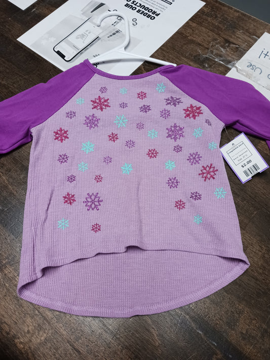 Purple Snowflake Garanimals Longsleeve Shirt, 3T G