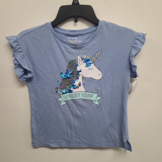 Blue My Favorite Tee Unicorn Tshirt 10/12, 10 G