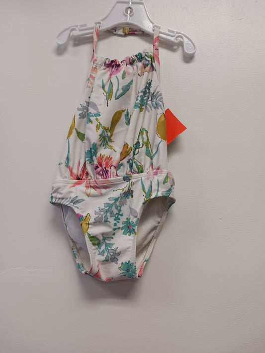 white/pink Old Navy One Piece Flower Suit, 2T G