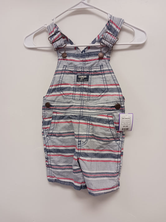 Blue/Red OshKosh Bib Shorts, 2T B