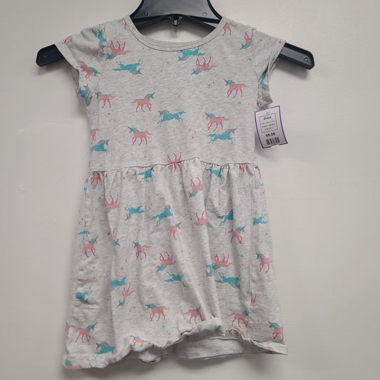 Grey Unicorn Carters Dress, 4T G