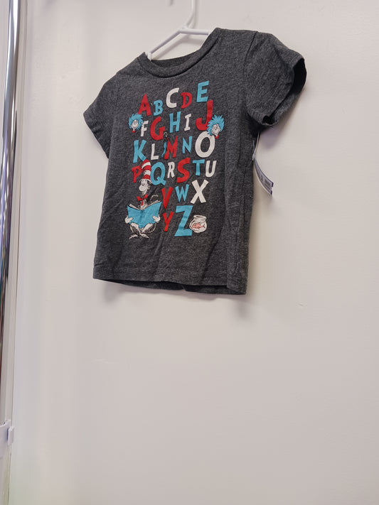 Grey Alphabet Dr.Seuss Shirt, 18M B