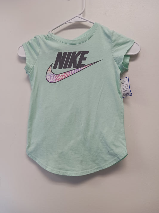 Blue/Cheetah Nike Shirt, 6 G