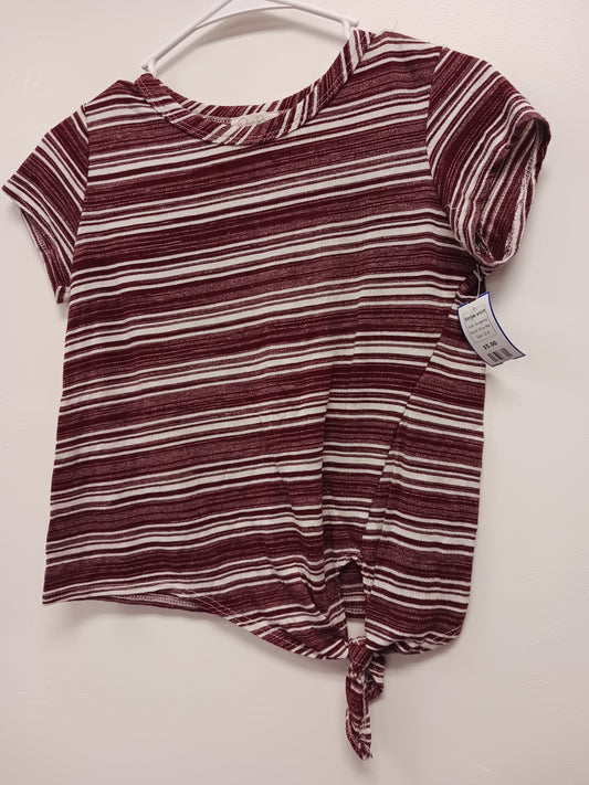 Burgandy Olivia Rae Stripe shirt, 10 G