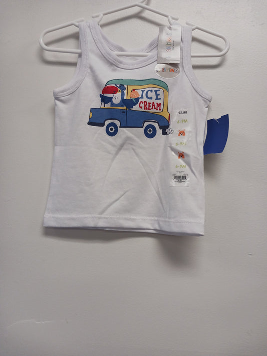 white Garanimals Ice Cream truck tank top 6/9m, 6M B
