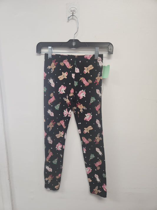 Black Christmas Holiday Time Leggings, 7 G