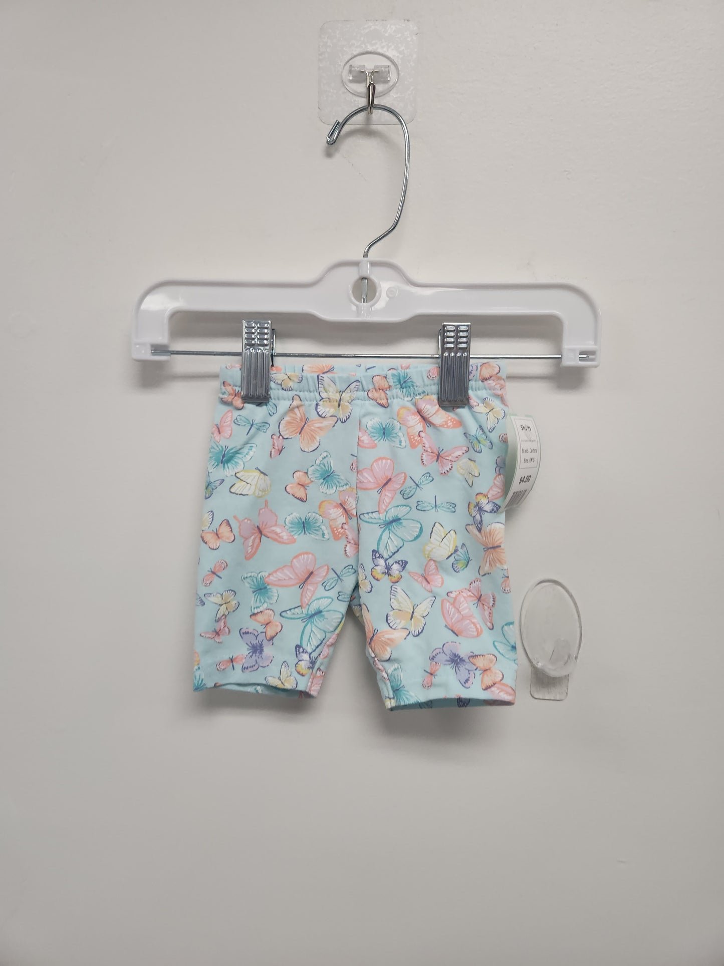 Blue/Colorful Butterfly Carters Shorts, 6M G