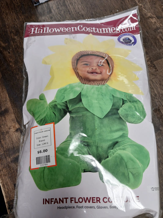Green  Infant Flower costume, 12M G