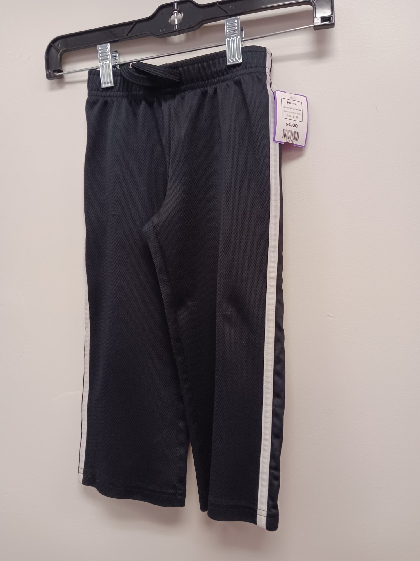 Black/White Jumping Bean Pants, 3T B