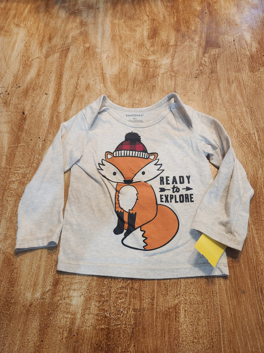 Tan Fox Healthtex Longsleeve Shirt, 2T B