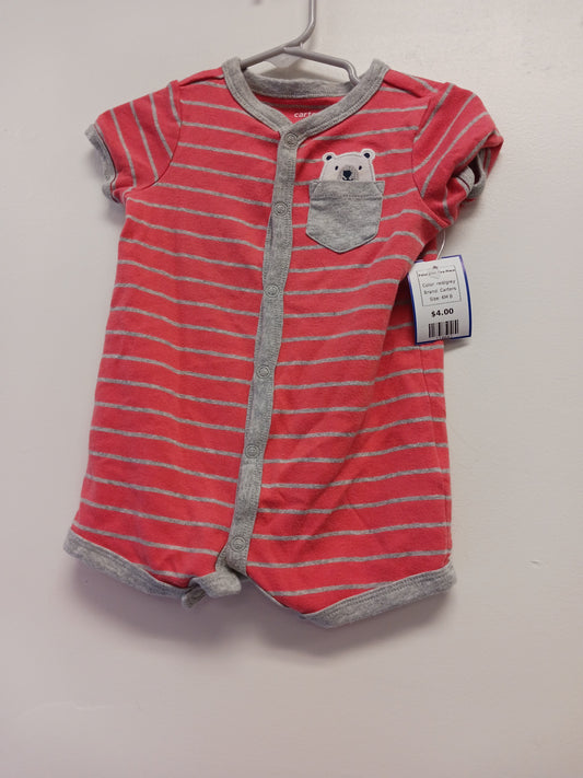 red/grey Carters Polar Bear One Piece, 6M B