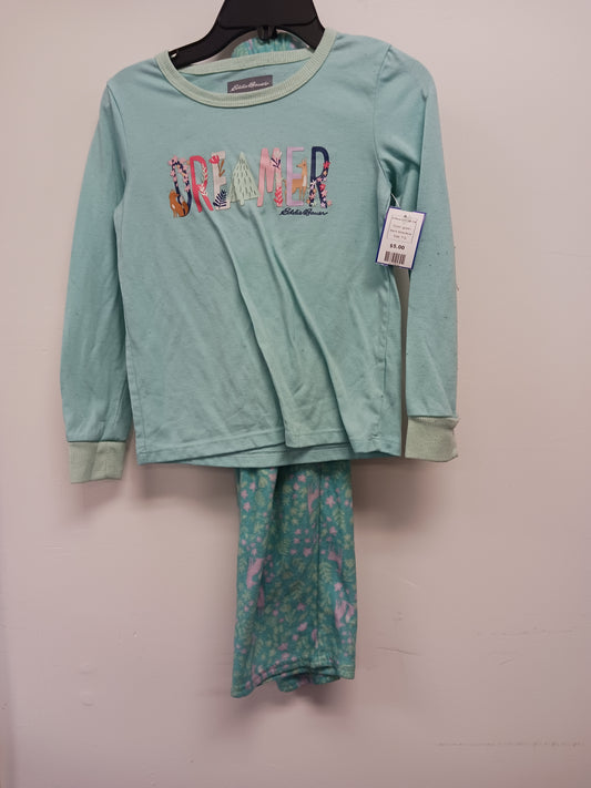 green Eddie Bauer 2 Piece Deer PJS 7/8, 7 G