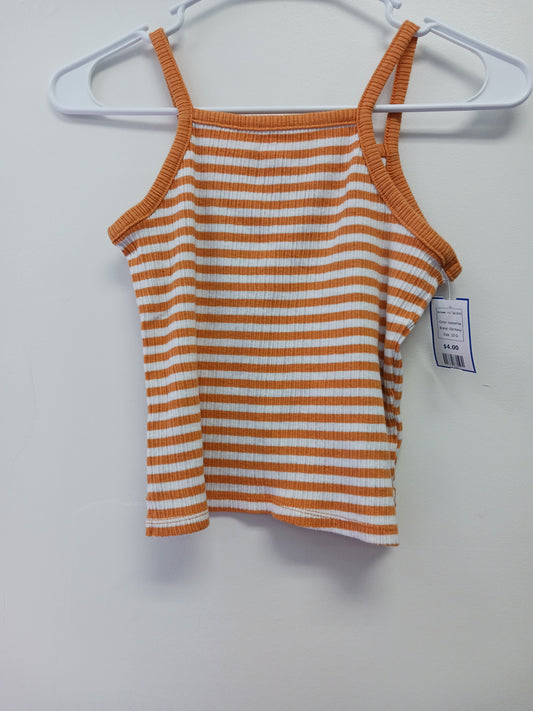 rust/white Old Navy Striped Tank Top 10/12, 10 G
