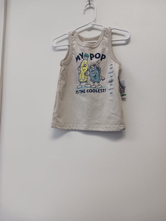 Tan Garanimals My Pop is the Coolest Tank Top, 18M B
