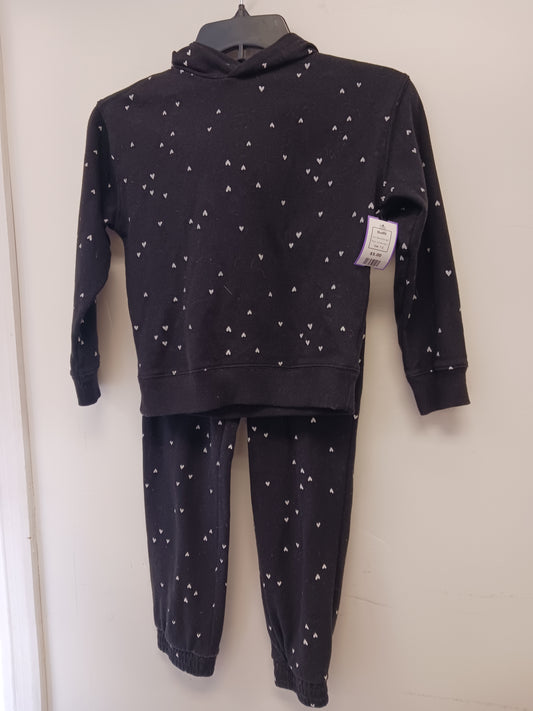 Black/White Heart Wonder Nation Outfit, 7 G