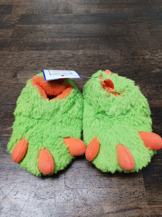 green Wonder Nation Monster Slippers, 2T B