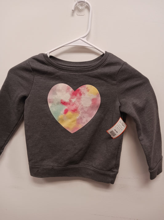 Grey Garanimals Heart Sweatshirt, 4T G
