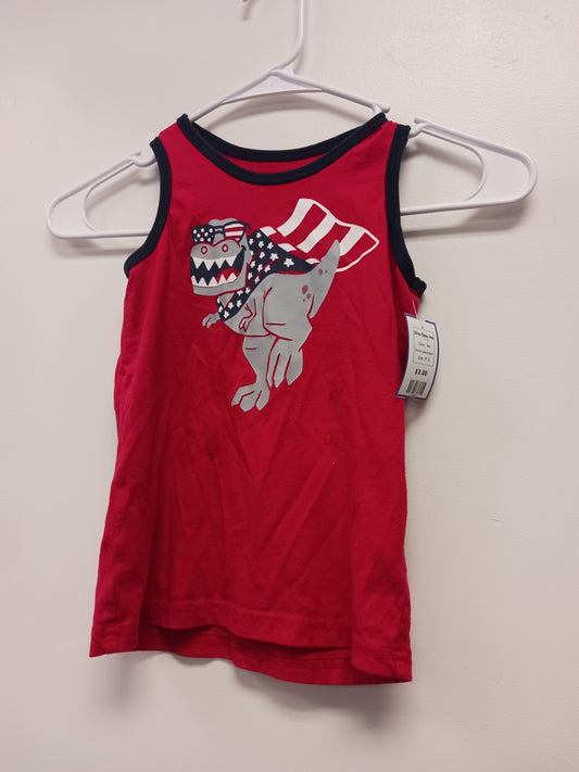 red place sport Dino Tank Top, 5T B