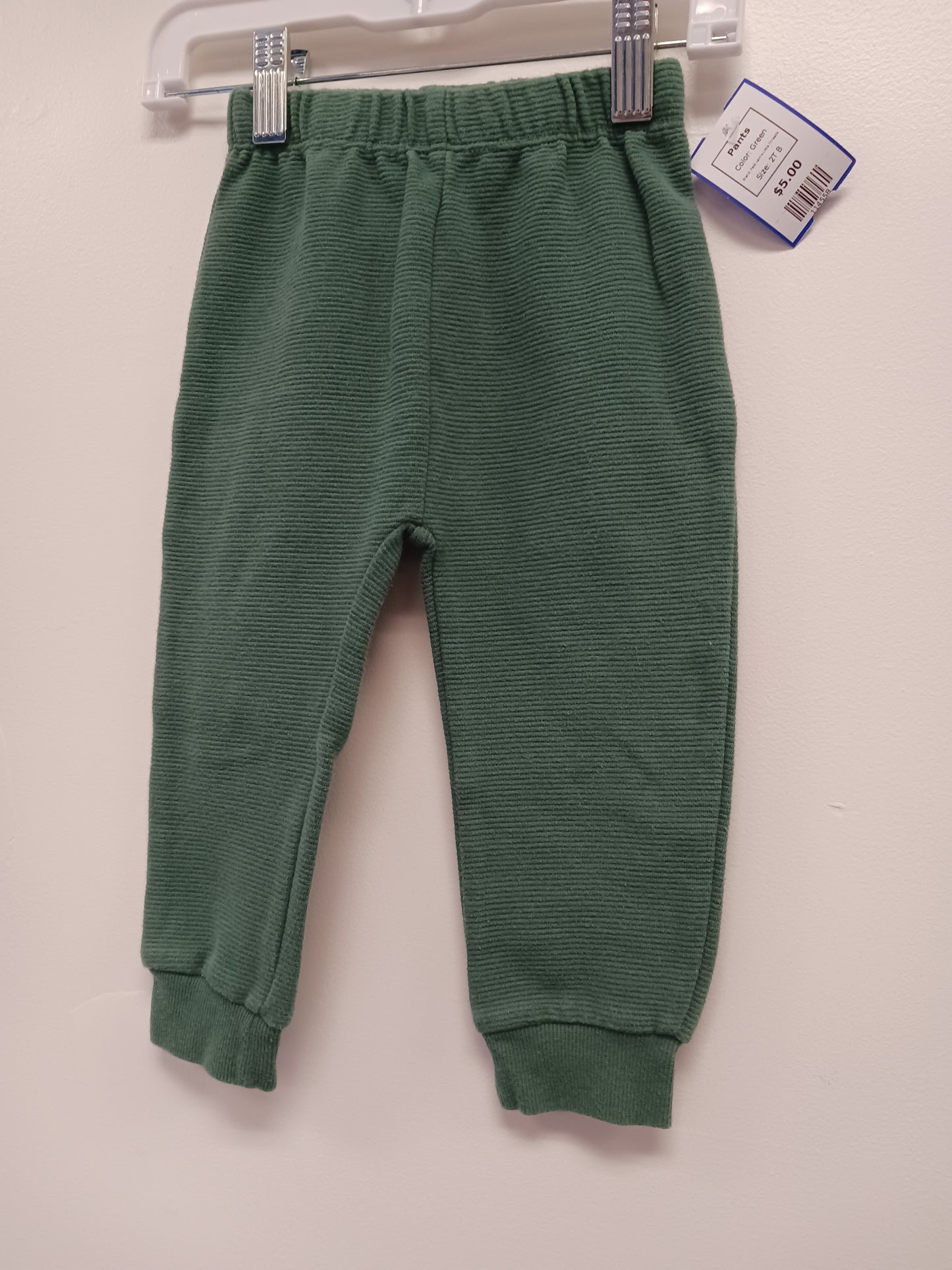 Green Petit Lem's Little Threads Pants, 2T B