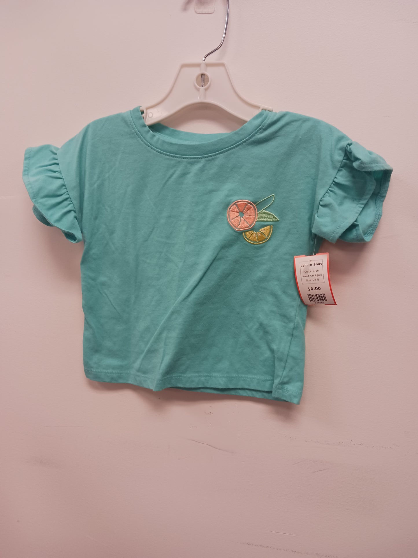 Blue Cat & Jack Lemon Shirt, 2T G
