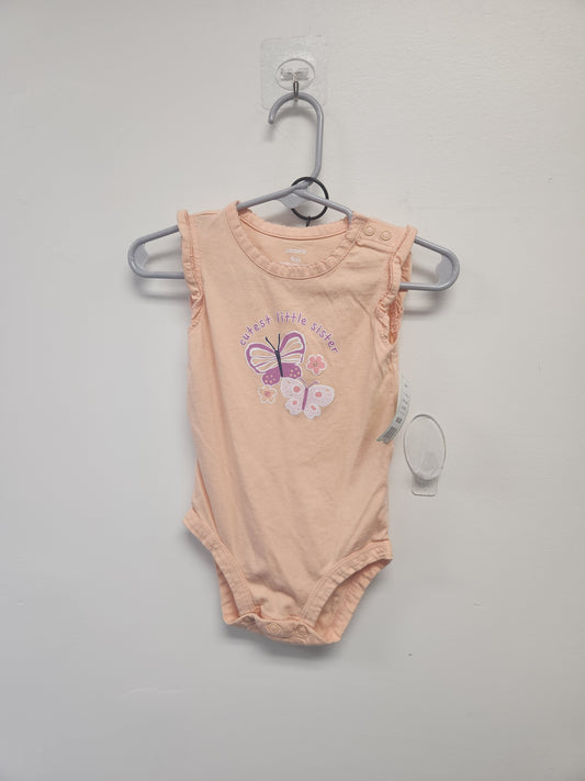 White/Pink/Purple Butterfly Carters Outfit, 9M G