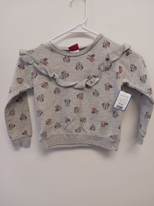 Grey Minnie Disney Longsleeve Shirt, 5T G