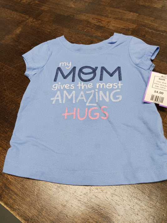 Blue Cat & Jack Shirt, 12M G