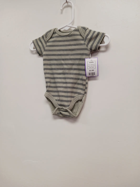 Green/Navy Baby Views Onesie, NB B