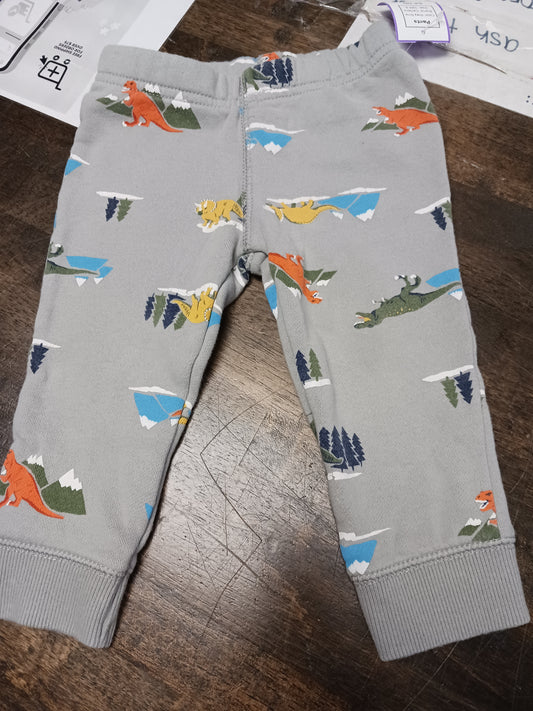 Grey Dino Carters Pants, 18M B