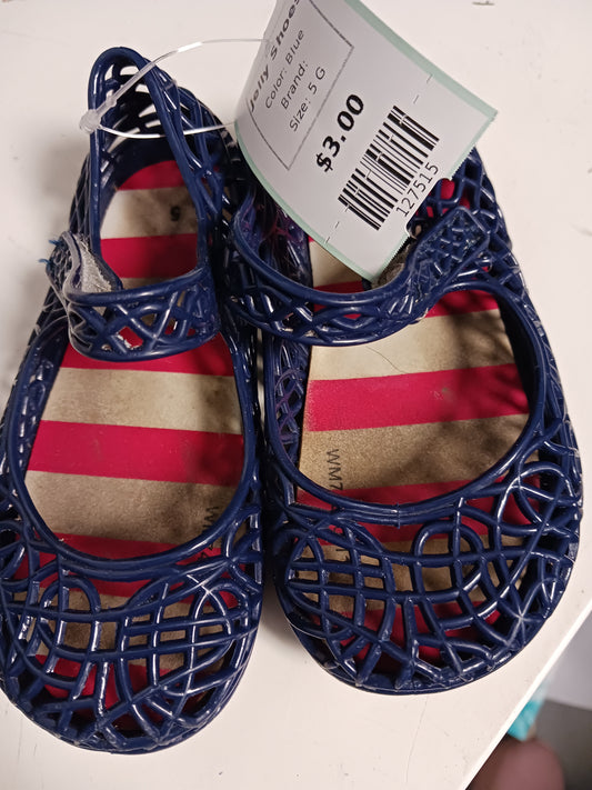 Blue  Jelly Shoes, 5 G