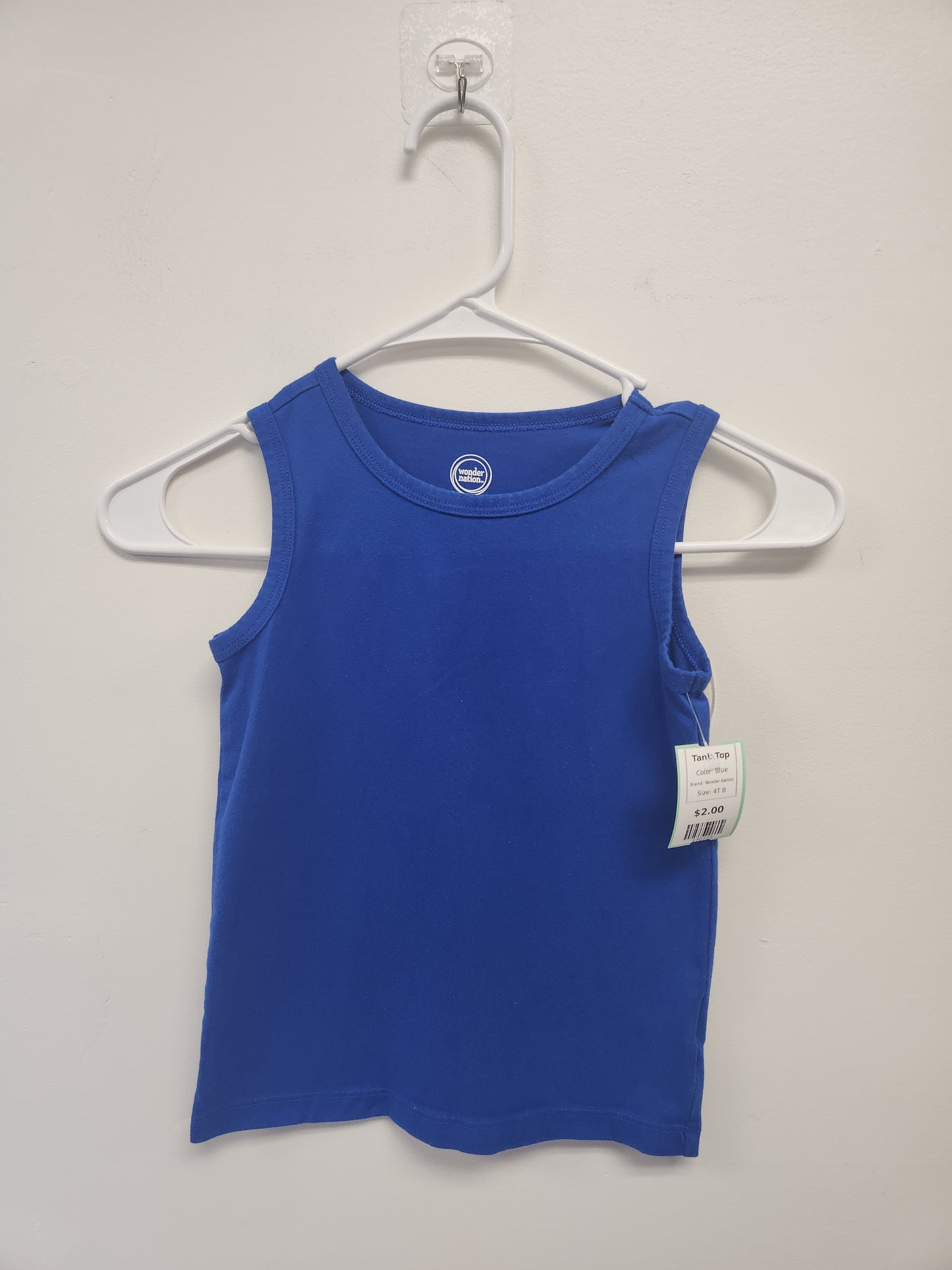 Blue Wonder Nation Tank Top, 4T B