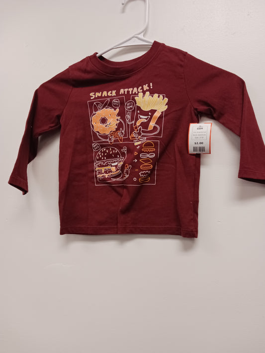 Burgandy Food Garanimals Shirt, 2T B