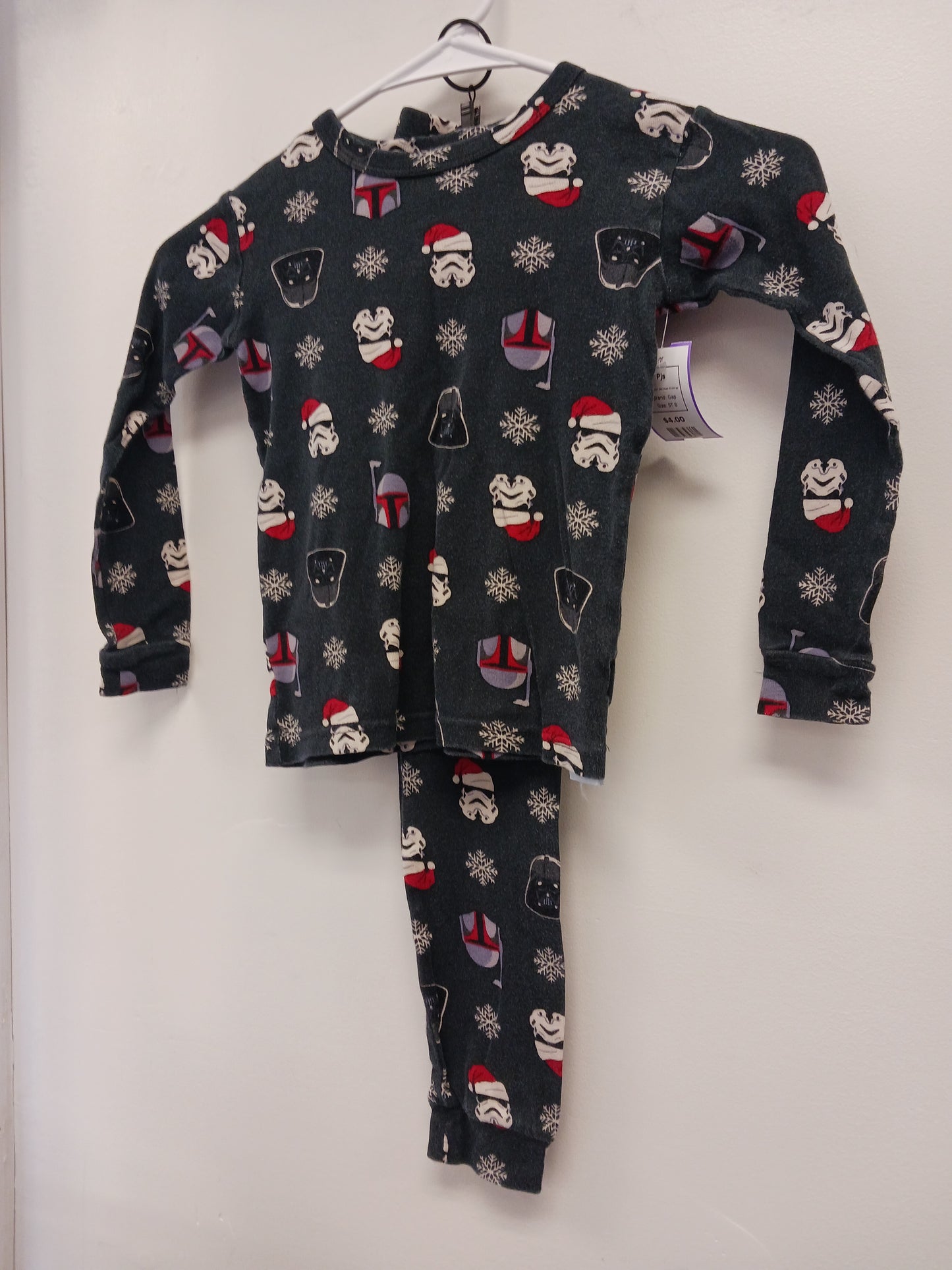 Black Star Wars Christmas Gap Pjs, 5T B