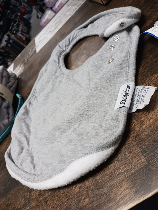 Grey Kiddy Star Baby bib