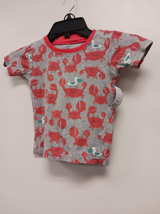 orange Carters 2 piece Crab PJS, 4T B