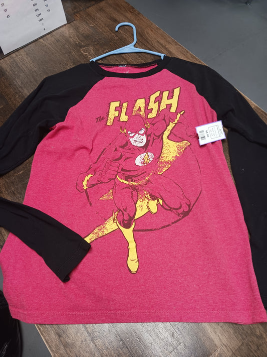 Red/Black/Yellow Flash Longsleeve Shirt, 14 B