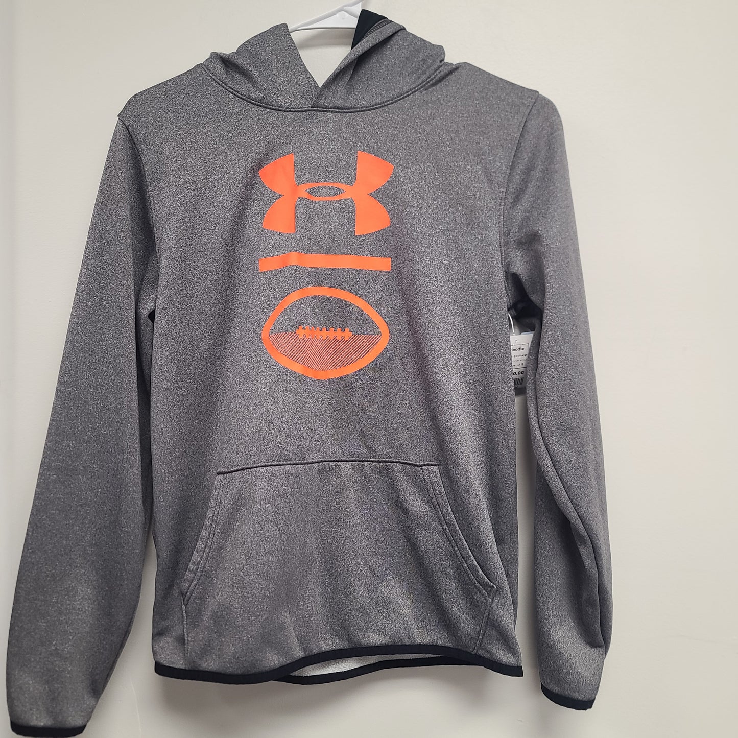 Grey/Orange Under Armour Hoodie, 14 B