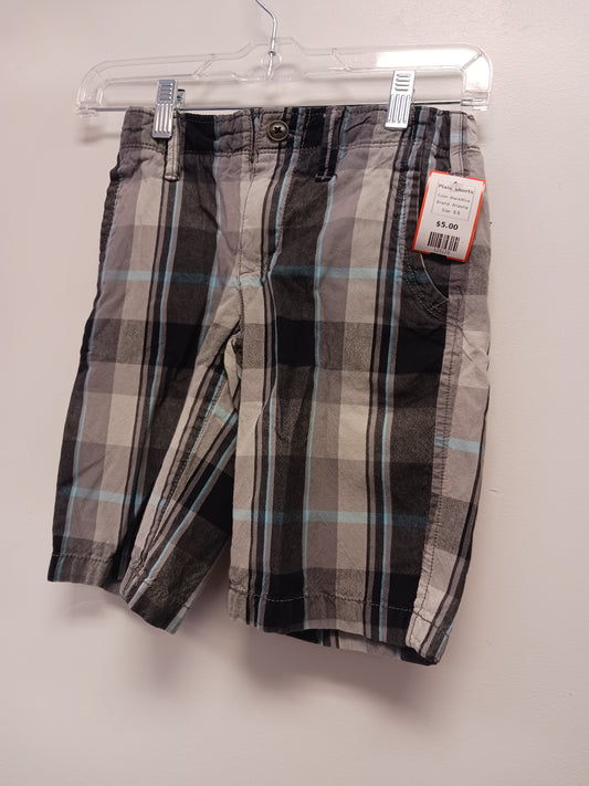 Black/Blue Arizona Plaid Shorts, 8 B