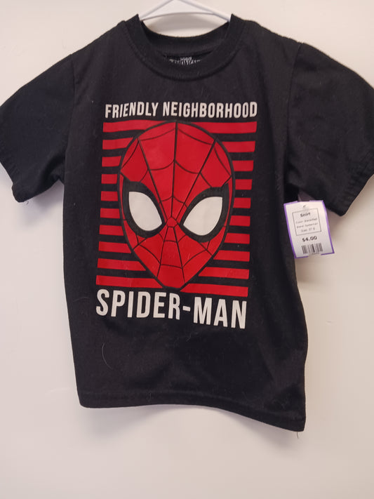 Black/Red Spiderman Shirt, 5T B