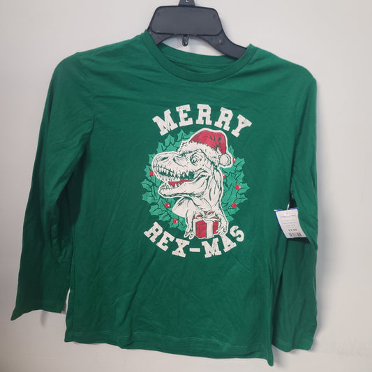 Green Merry Rex-Mas Holiday Time Longsleeve Shirt, 10 B