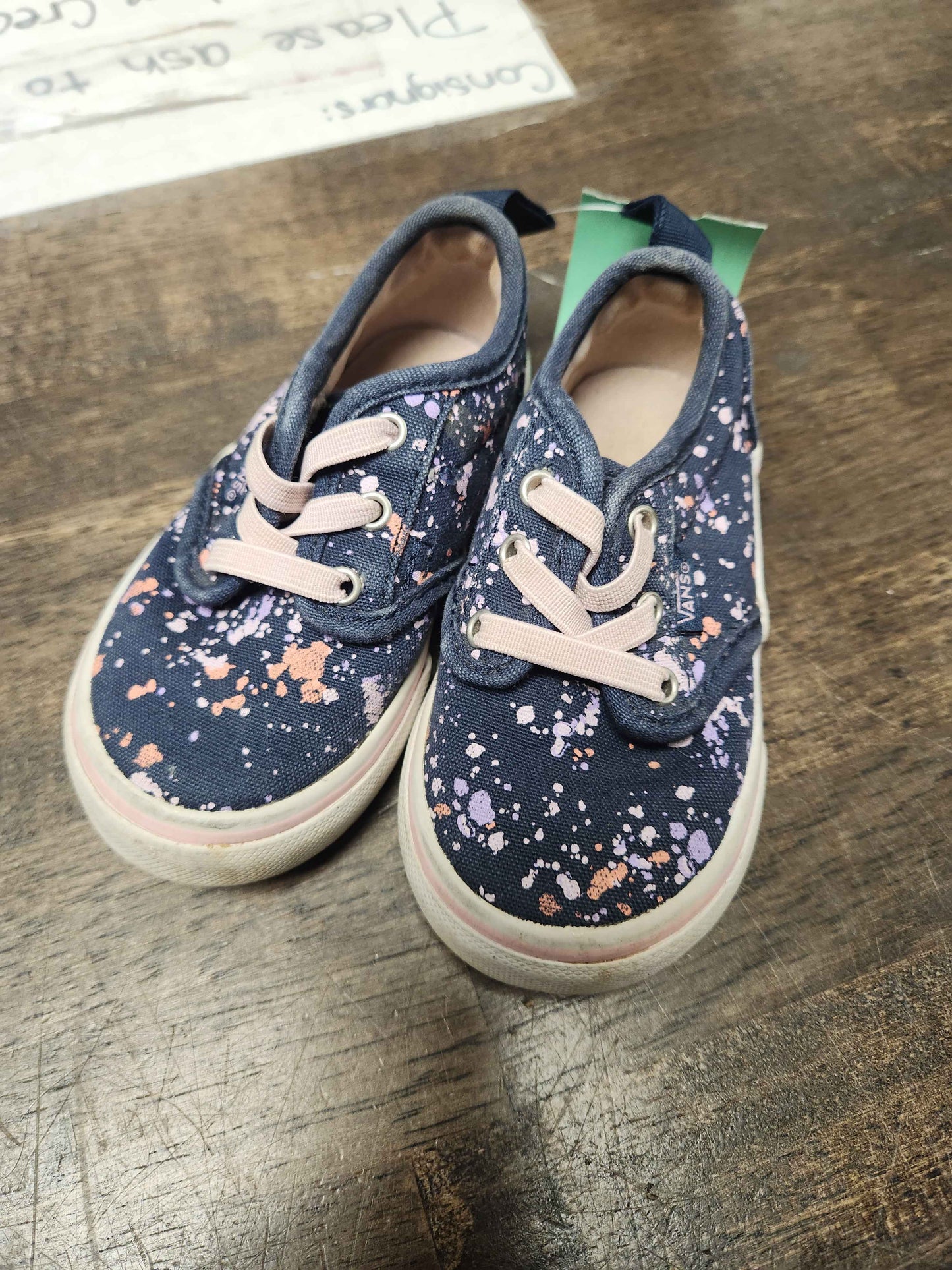 Navy/Pink/Purple Vans Sneakers, 5C G