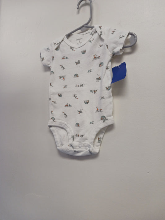 White Dog Carters Onesie, 3M B