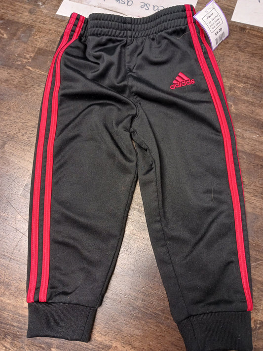 Black/Red Adidas Pants, 18M B